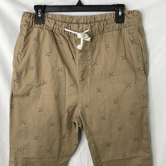 Divided Pants Divided Hm Tan With Navy Crossed Arrows Jogger Poshmark